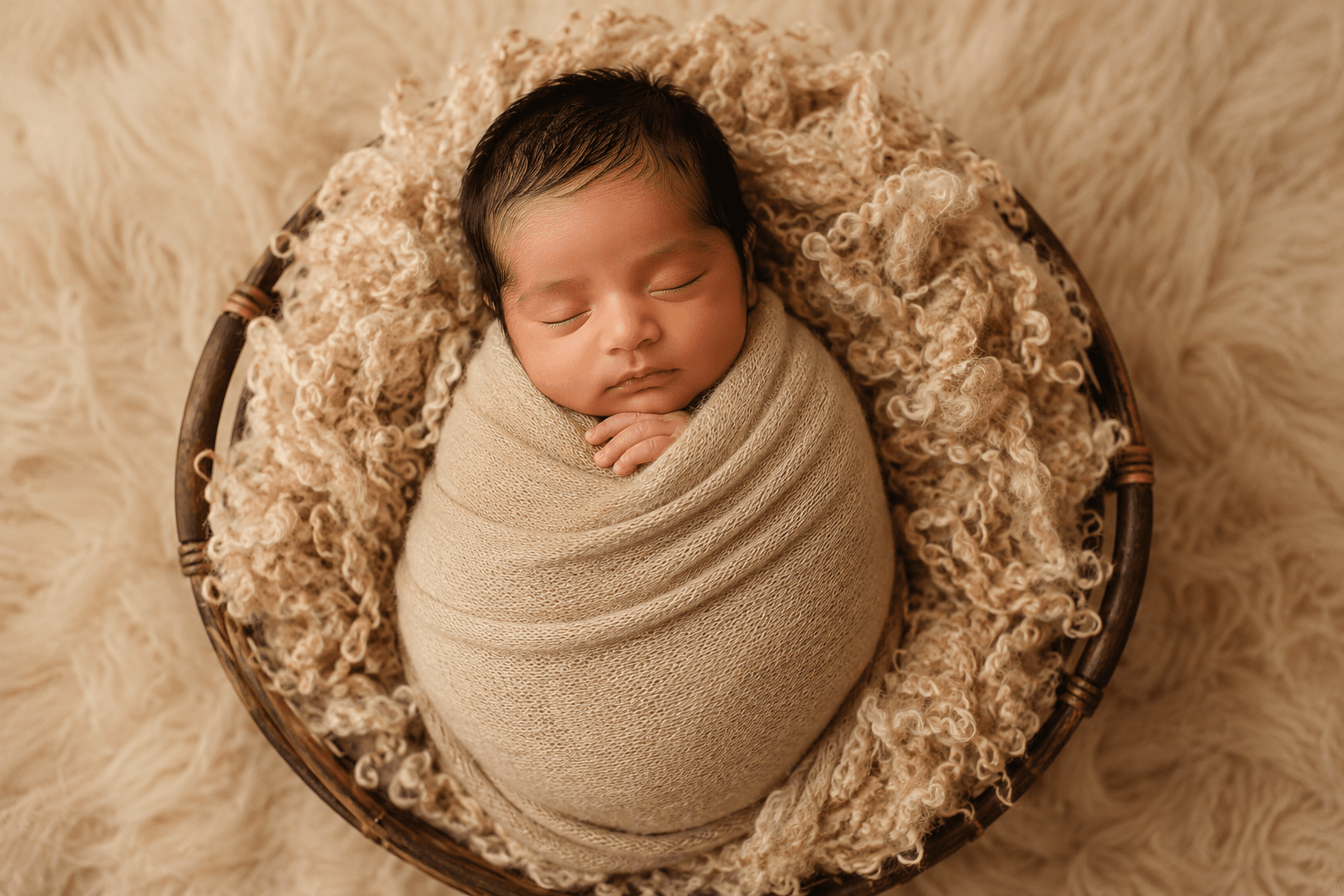 Baby or family frame, warm and candid, square